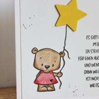 Trauerkarte für Kinder "Sternenkind" aus der Manufaktur Karla Bild 9