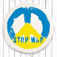 Charity Button Peace Stop War Bild 3