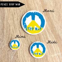 Charity Button Peace Stop War Bild 5
