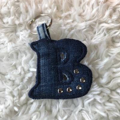 Schlüssel-/Buchstabebanhänger, Taschenbaumler Buchstabe B
