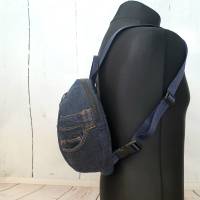 Rucksack klein, Jeans Rucksack, Jeans Upcycling, Recycling Bild 3