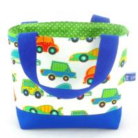 Kindertasche mit bunten Autos / Kindergartentasche / Kita Tasche / Osterkörbchen Bild 3