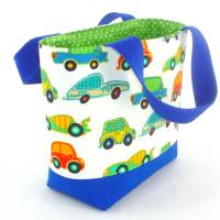 Kindertasche mit bunten Autos / Kindergartentasche / Kita Tasche / Osterkörbchen Bild 4