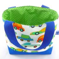 Kindertasche mit bunten Autos / Kindergartentasche / Kita Tasche / Osterkörbchen Bild 5