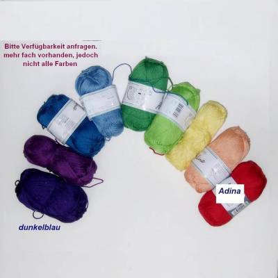 Baumwollgarn Rellana Adina – Häkelgarn 100% Baumwolle, mercerisiert & gasiert für Amigurumi, Topflappen & Spültücher