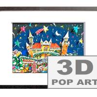 Aachener Weihnachtsmarkt 3D Pop Art bild aachen geschenk personalisierbar souvenir Bild 1