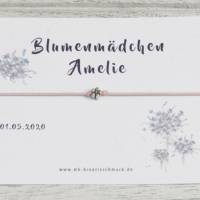 Blumenmädchen Armband Geschenk, Armband Kinder, Mädchen Schmuck, Blumenkind Hochzeit, Armband für Blumenkinder Bild 3