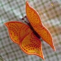 Freistehender Schmetterling Applikation zum Verzieren von Knistertüchern Babydecken Babykissen Kleidung Osterdekoration Bild 1