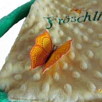 Freistehender Schmetterling Applikation zum Verzieren von Knistertüchern Babydecken Babykissen Kleidung Osterdekoration Bild 2
