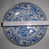 Teller und Platten aus Olbernauer Glas in Blau aus den 1980ern Bild 4