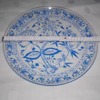 Teller und Platten aus Olbernauer Glas in Blau aus den 1980ern Bild 9