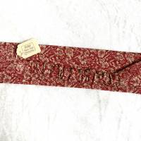 wunderschönes, edles Haarband aus reiner Baumwolle mit floralem Muster, terracottafarben, free size Bild 3