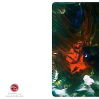 Kunst–Doppelkarte - „Tobendes Gewitter – hautnah“ - bewusst ohne Textvorgabe - Design  Ulrike Kröll. Bild 2