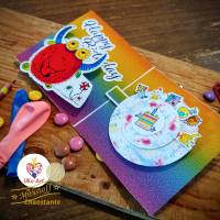 Digistamp-Set Kindergeburtstag Monster, Scrapbook Sticker Karten Plotterdatei Bild 6
