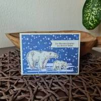 Geburtstagskarte - Eisbär - kleiner Eisbär - Im Herzen immer an deiner Seite Bild 3