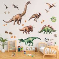 167 Wandtattoo Dinosaurier T-Rex, Triceratops, Stegosaurus - in 6 versch. Größen erhältlich Bild 4