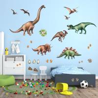 167 Wandtattoo Dinosaurier T-Rex, Triceratops, Stegosaurus - in 6 versch. Größen erhältlich Bild 5