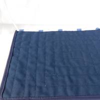 Platzset , blau weißes Platzset , Patchwork Quilt  , Platzdeckchen , , Log cabin Bild 9