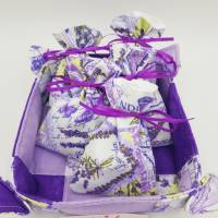 Lavendelsäckchen mit Lavendelblüten befüllt Bild 2