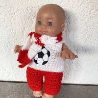 Fußball Kleidung für Puppen 20 cm für Fußballfans ! Bild 2