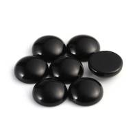 2x Obsidian Cabochon 16 mm, schwarz Bild 2