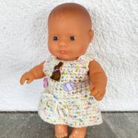 Süßes Kleidchen für Puppen 20 cm mit Osterhase Bild 2