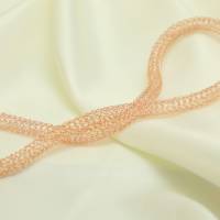 Schlangenkette - faszinierendes Damencollier - gehäkelt aus roségold Draht Bild 1
