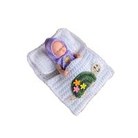 Puppenbettchen - Schlafsack für Puppen ca.15 cm  Schildkröte sofort lieferbar !!! Bild 5