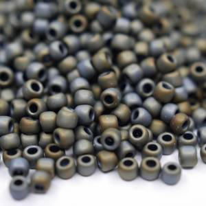 10g 11/0 TOHO Seed Beads | Matte-Color Iris - Gray Bild 1