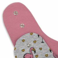 Strampelkleid Latzkleid Pumpkleid Ballonkleid Hängerchen "Flamingos" für Babys und Mädchen Geschenk Ostern Bild 2