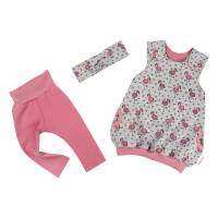Strampelkleid Latzkleid Pumpkleid Ballonkleid Hängerchen "Flamingos" für Babys und Mädchen Geschenk Ostern Bild 4