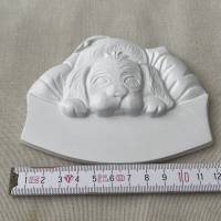 Türschild Hund - 1 Relief ca. 10cm zum selber malen mit Anhänger Bild 3