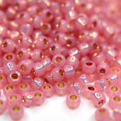 10g 11/0 TOHO Seed Beads | Silver-Lined Milky Mauve Permanent Finish