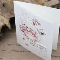 Grußkarte mit wunderschönen Kirschblütem-Motiv Bild 5