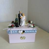 Dekoration Geldgeschenk  Diamantene Hochzeit 60 Jahre verheiratet - Diamanthochzeit - Geschenkidee Bild 1