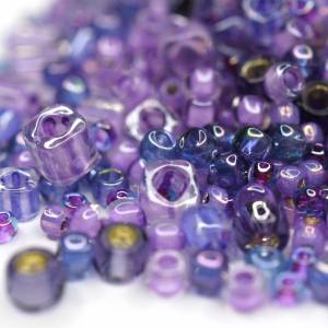 10g Mix TOHO Seed Beads | Kawaii Purple/Green Bild 1