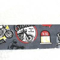 Haarband im Route-66-Style, aus Baumwollstoff mit Motorradmotiven, free size Bild 2