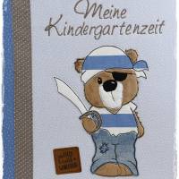 Kindergartenordner,Portfolio,Ordnerhülle mit Bärchen Pirat, personalisierbar Bild 5