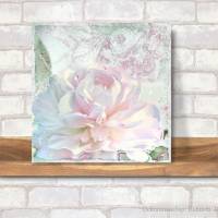 PFINGSTROSE in Pastell Wanddeko Blumenbild Romantisch Landhausstil Shabby Chic Vintage Style online kaufen Bild 4