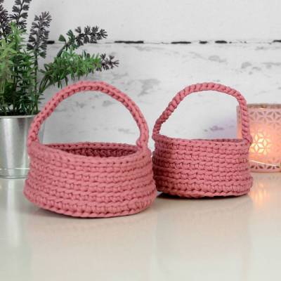 Osterkörbchen mit Henkel | Ostern | Osternest | Häkelkorb | Osterkorb 