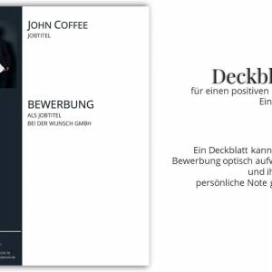 Bewerbungsvorlage deutsch | Professionelle Vorlage für Lebenslauf, Anschreiben, Deckblatt | Word & Pages Bild 3