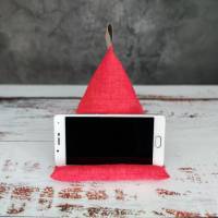 Handykissen / Sitzsack Pyramide RED - Stütze für dein Smartphone als Handyhalterung | mit Kirschkernfüllung | RÄUBERKIND Bild 4
