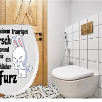 Toiletten Deckel Aufkleber-Sticker-Fun-WC-Bad-Toilette-Cartoon Aufkleber Bild 1