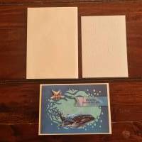 Geburtstagskarte - Wal - Wie schön,das es dich gibt - Seestern Bild 4