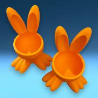 Eierbecher in Hasenform aus dem 3D-Drucker für Ostern Bild 2