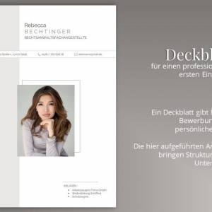 Professionelle Bewerbungsvorlage deutsch | Word & Pages | Vorlage Lebenslauf Anschreiben Deckblatt | Bewerbung Bild 4