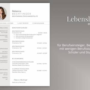 Professionelle Bewerbungsvorlage deutsch | Word & Pages | Vorlage Lebenslauf Anschreiben Deckblatt | Bewerbung Bild 7