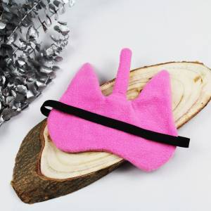 Schlafmaske, Schlafbrille einhorn pink türkis Regenbogen unicorn frauen kinder Reise-Zubehör Reise-Accessoire Spa-maske Bild 4