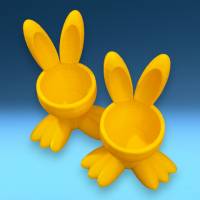 Eierbecher in Hasenform aus dem 3D-Drucker für Ostern Bild 2