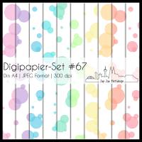 Digipapier Set #67 (Blasen) in Pastellfarben zum drucken, plotten, scrappen, basteln & mehr Bild 2
